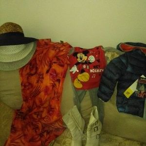 Summer dress,ankle boots,boy sleepware, jacket, ha